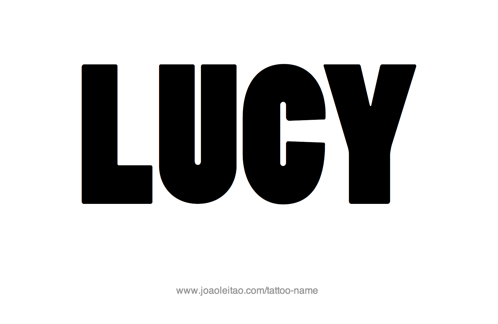 Lucy Name Tattoo Designs